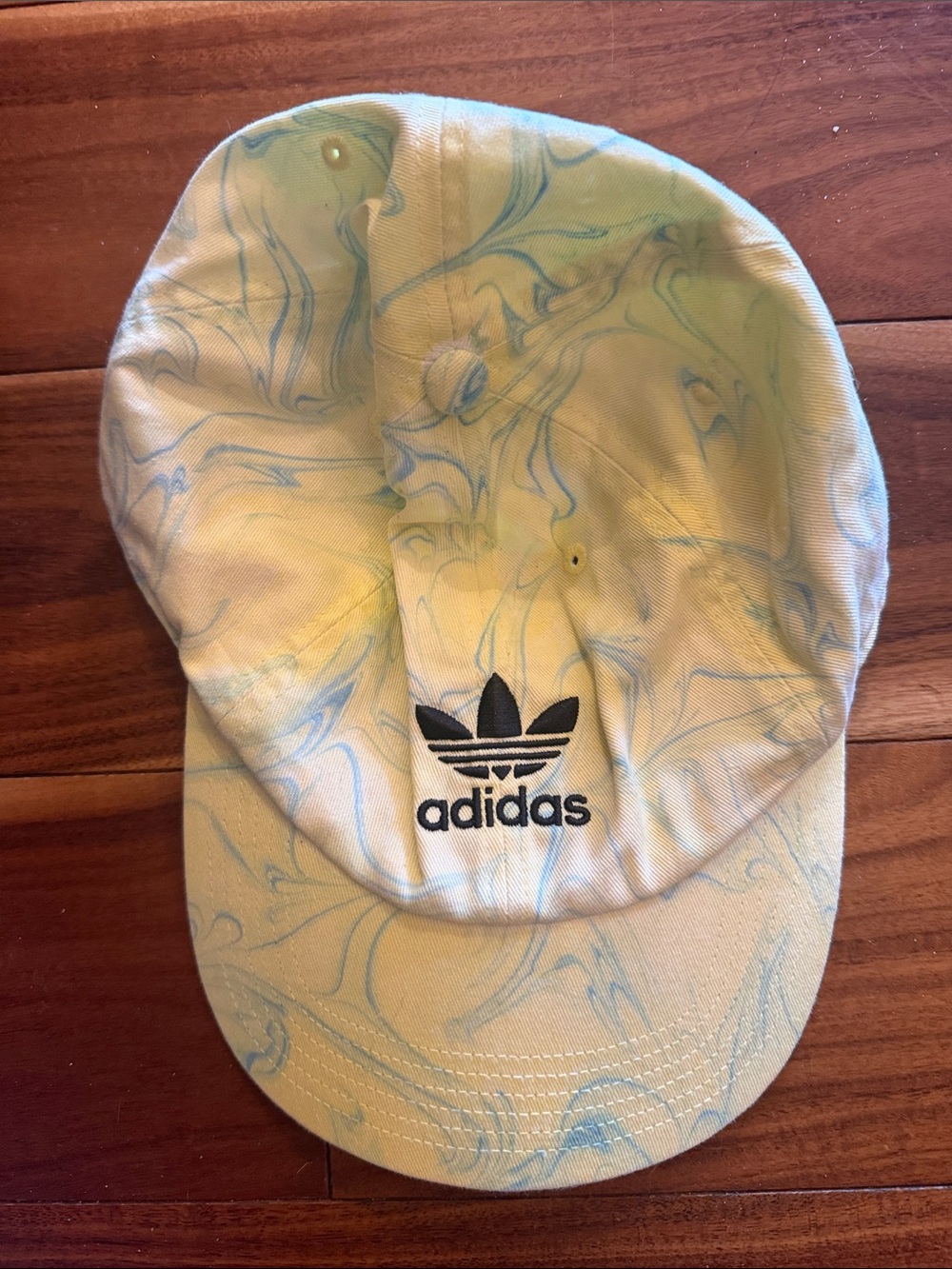 adidas Marbled Light Yellow & Light Blue Trefoil Cap